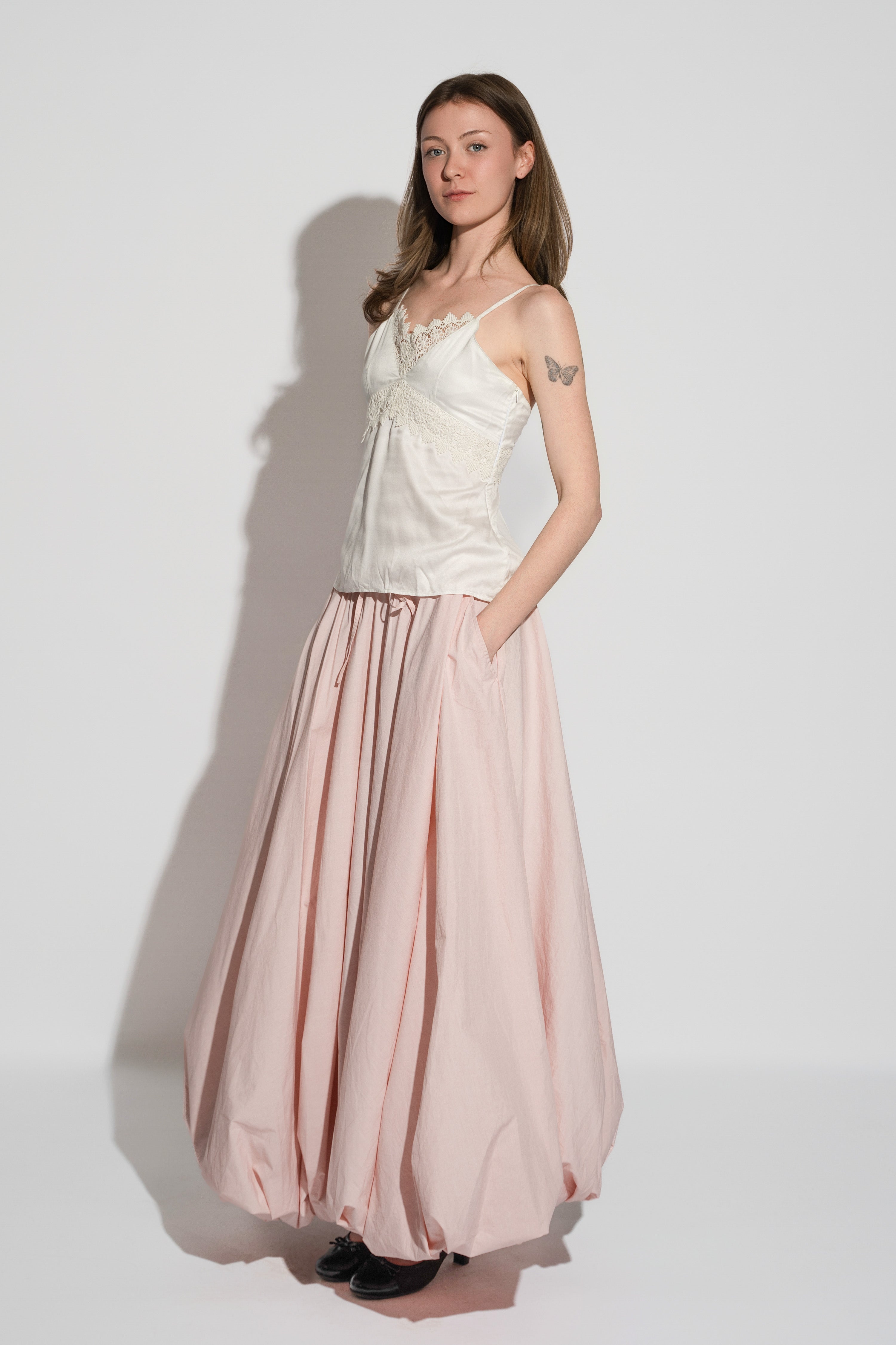 Balloon Skirt Powder Pink