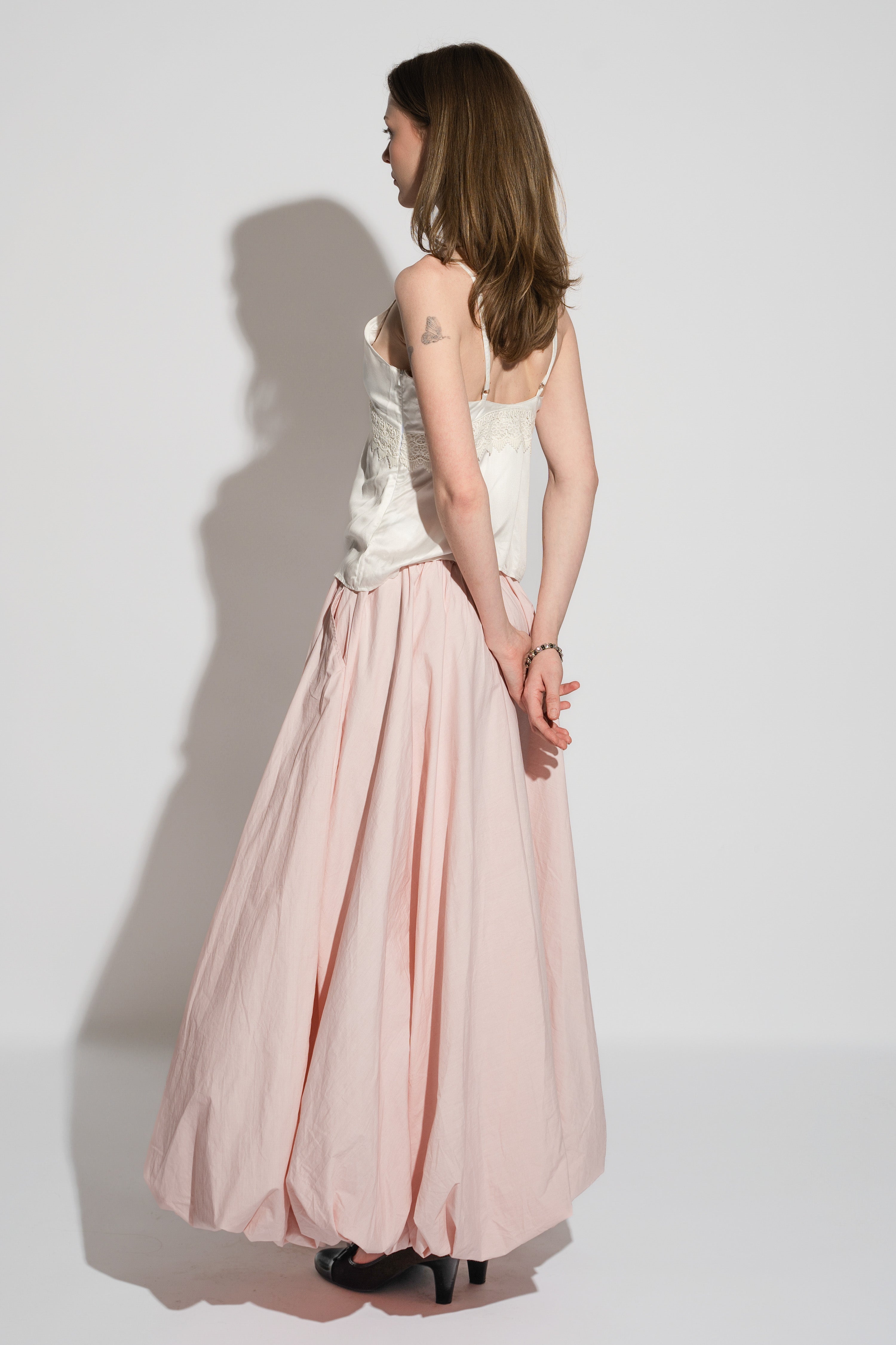 Balloon Skirt Powder Pink