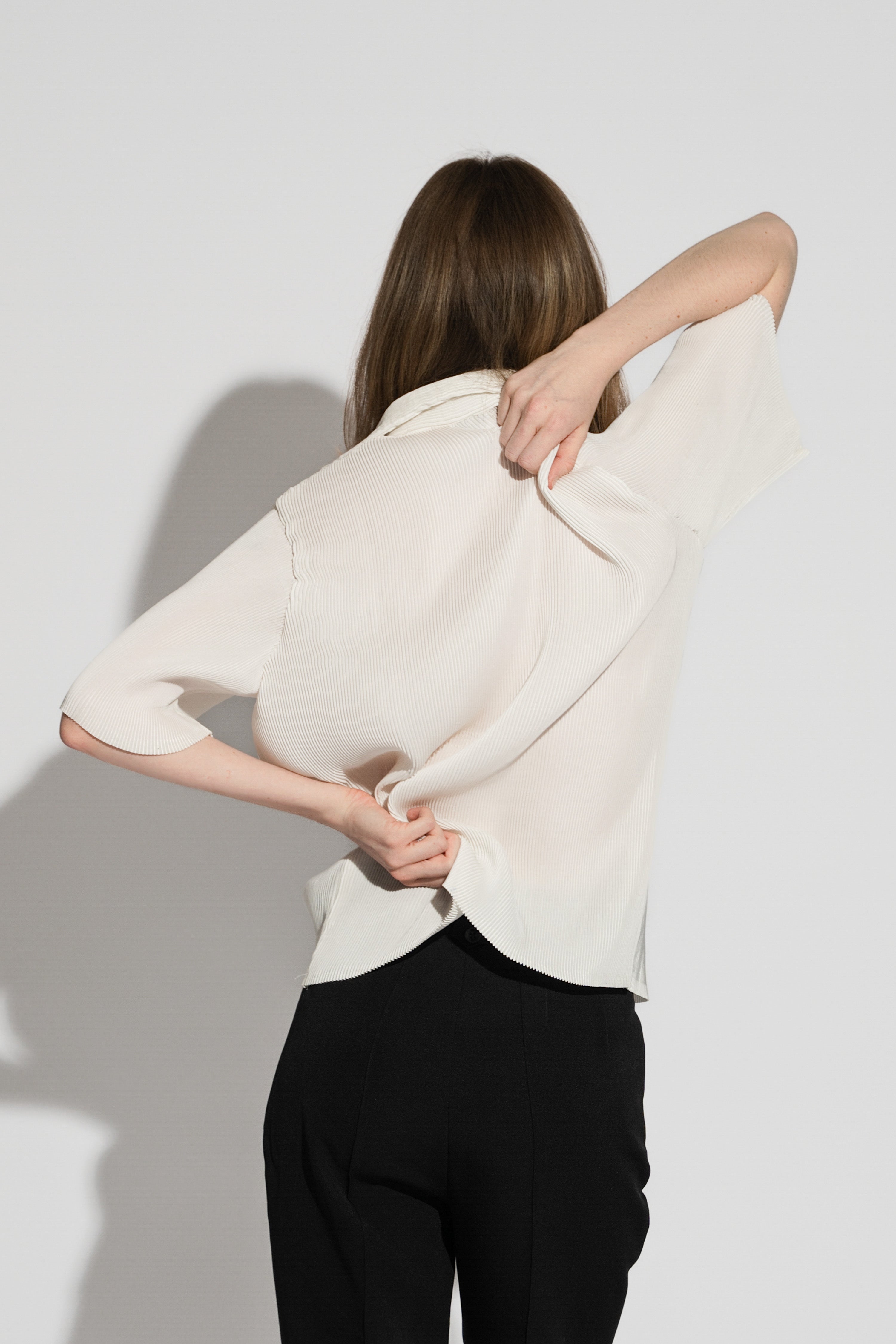 Pintack White Resort Shirt