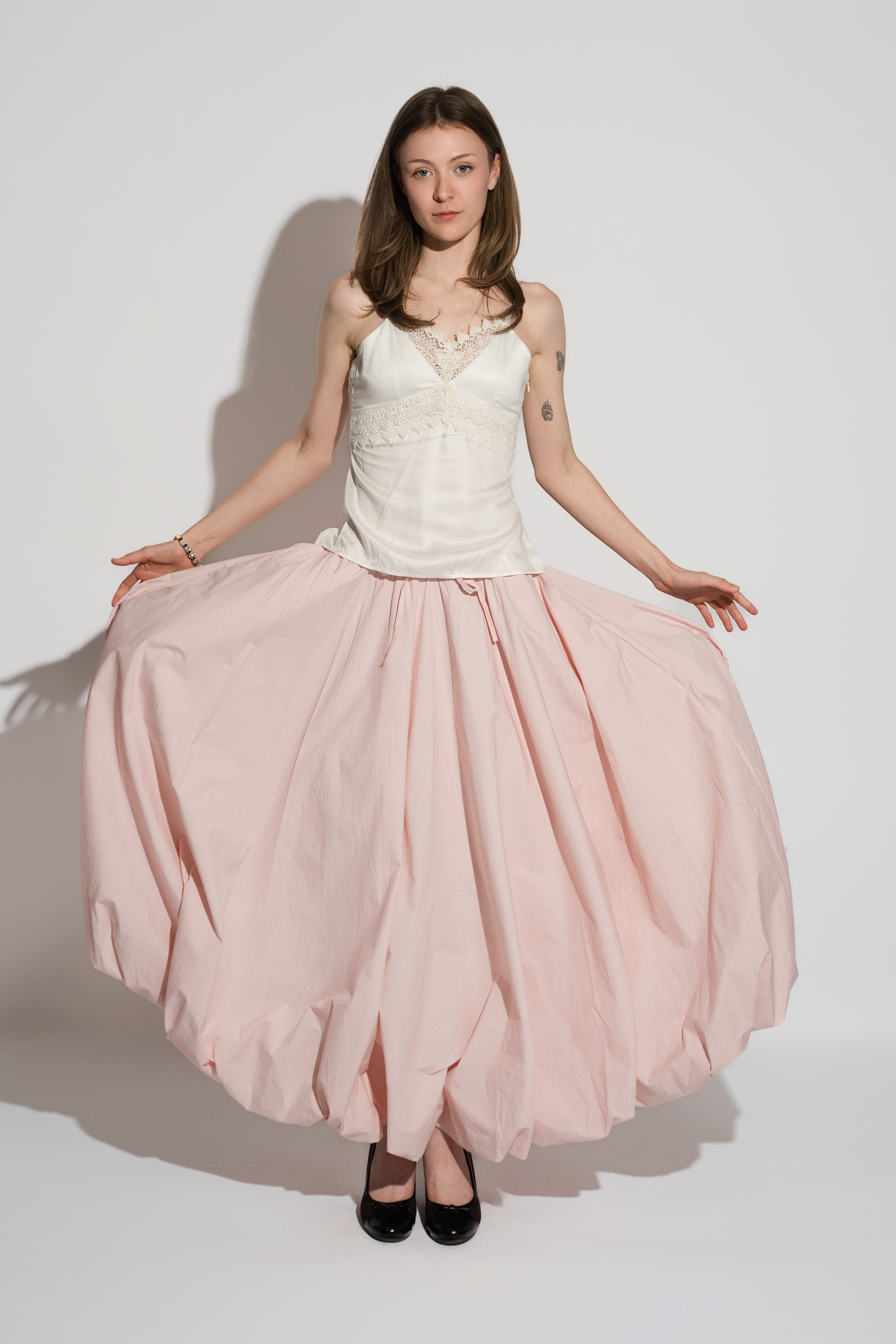 Balloon Skirt Powder Pink