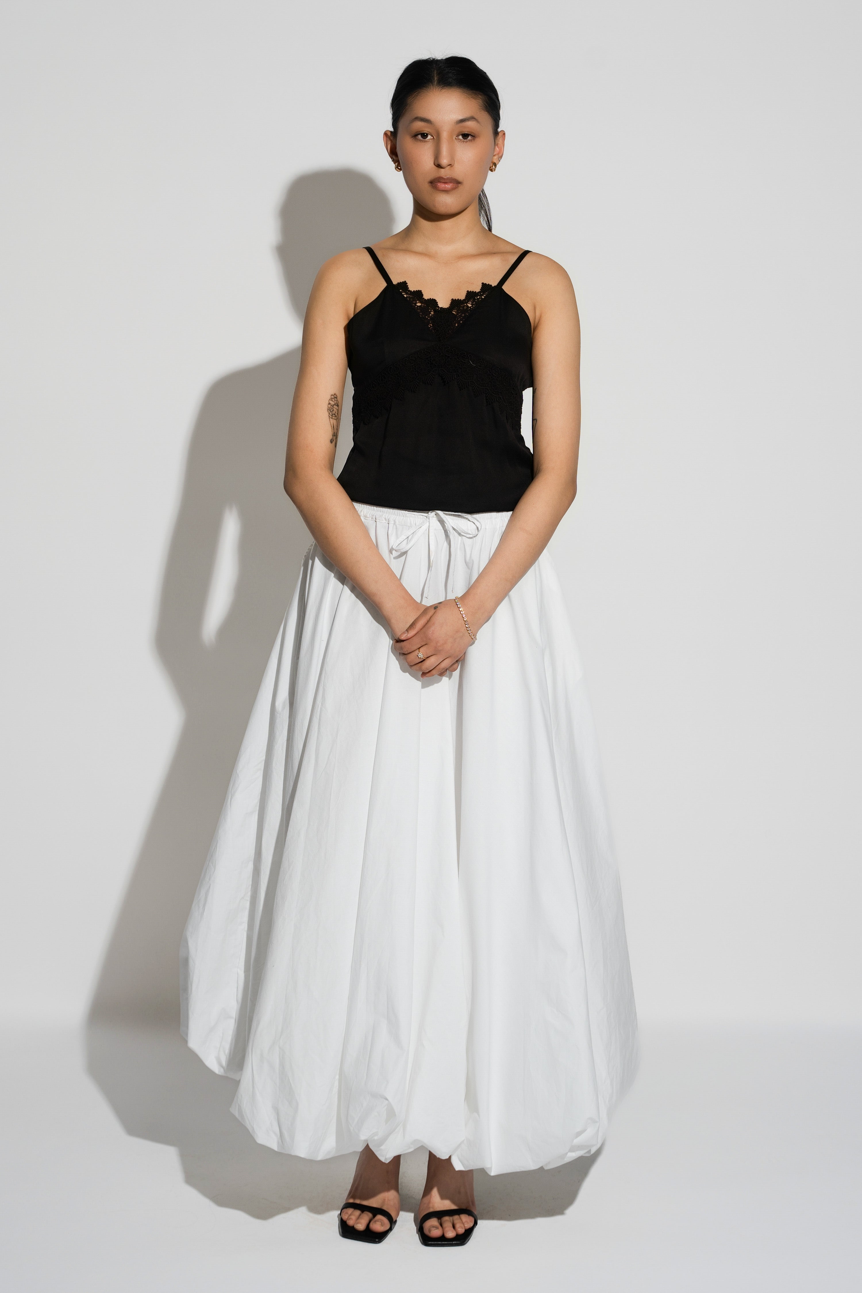 Balloon Skirt White