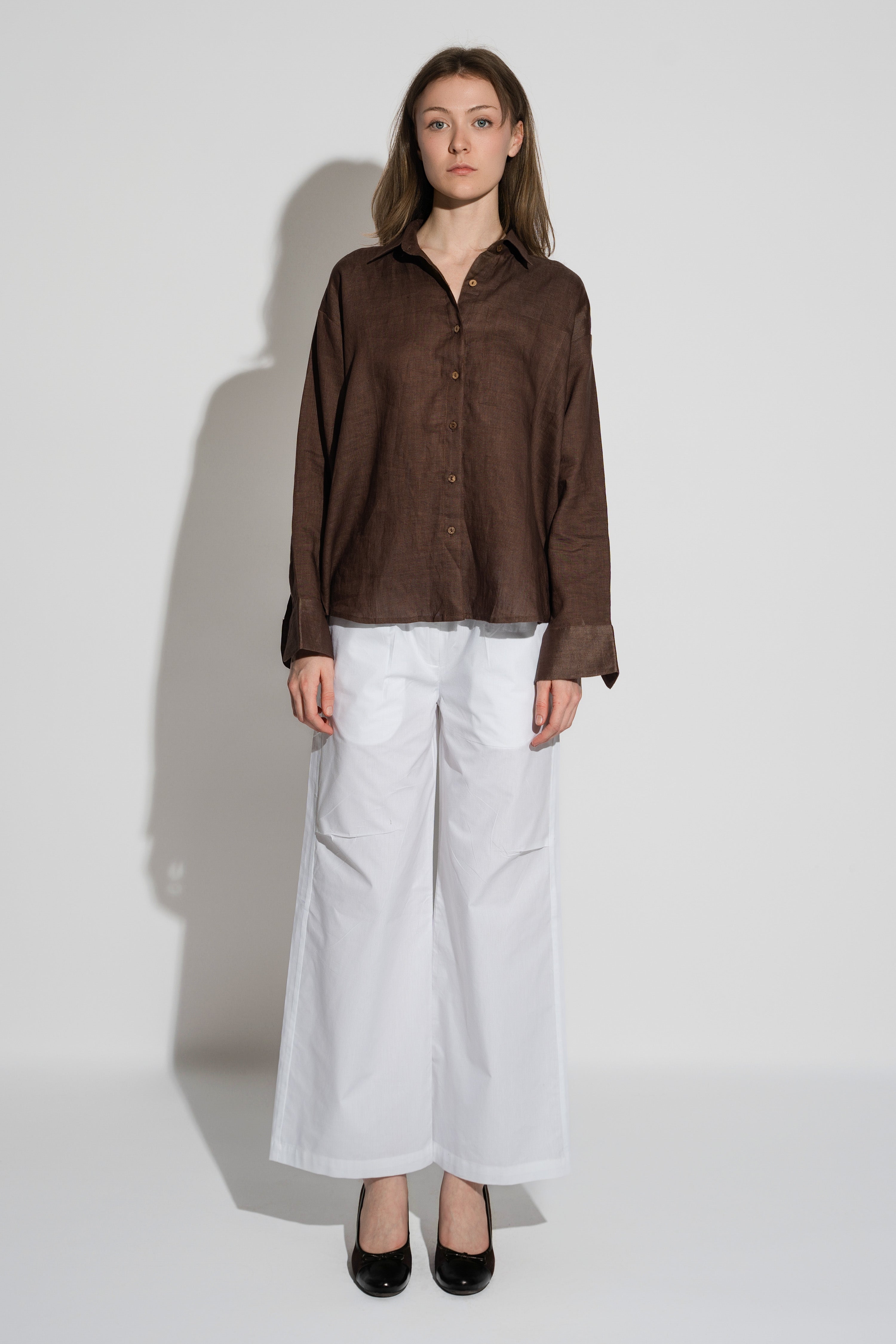 Classic Linen Shirt Mocha