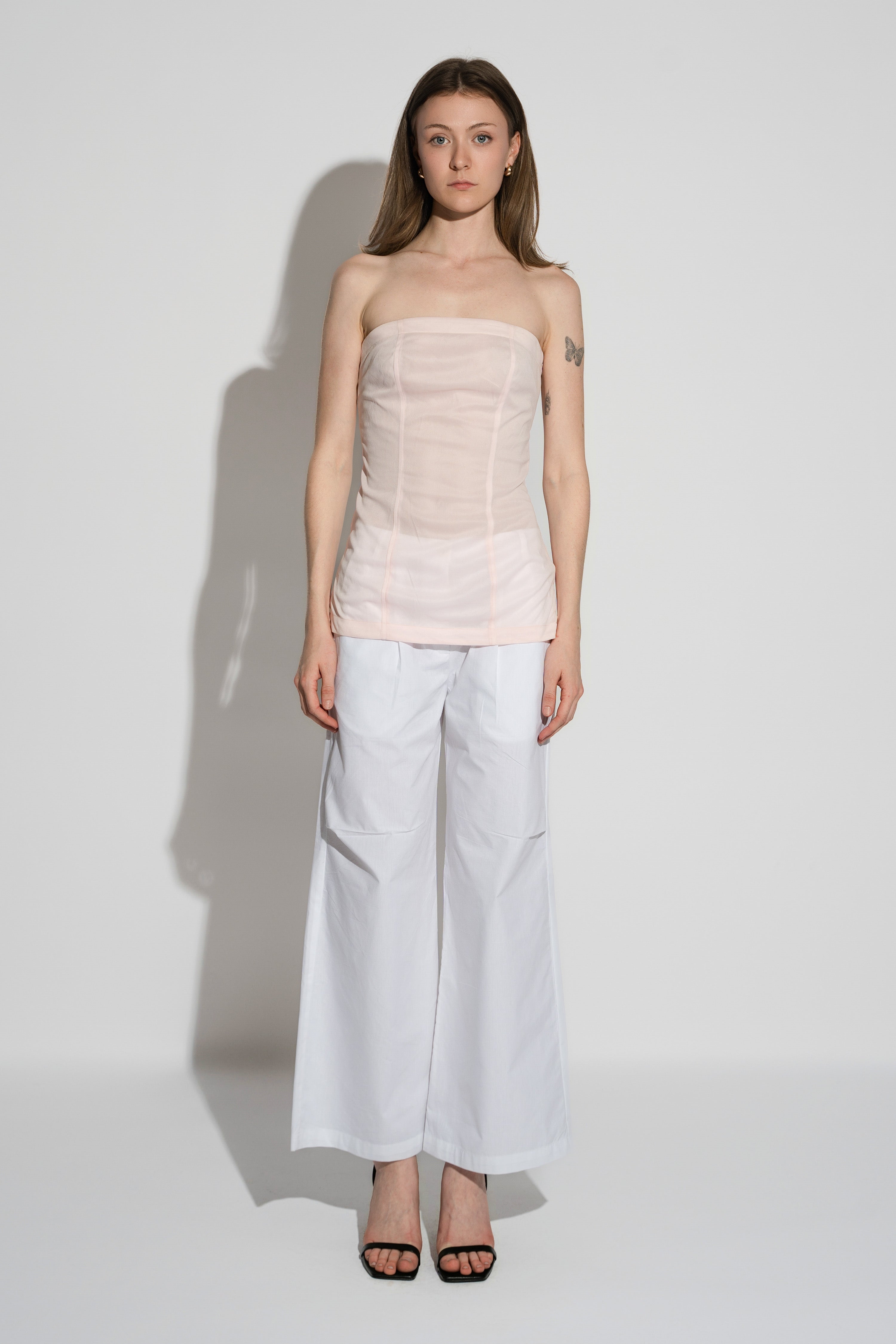 Pink Sheer Tube Top
